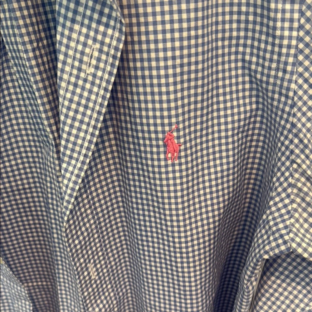 Ralph Lauren Men's Navy Checkered Shirt - Picture 3 of 3